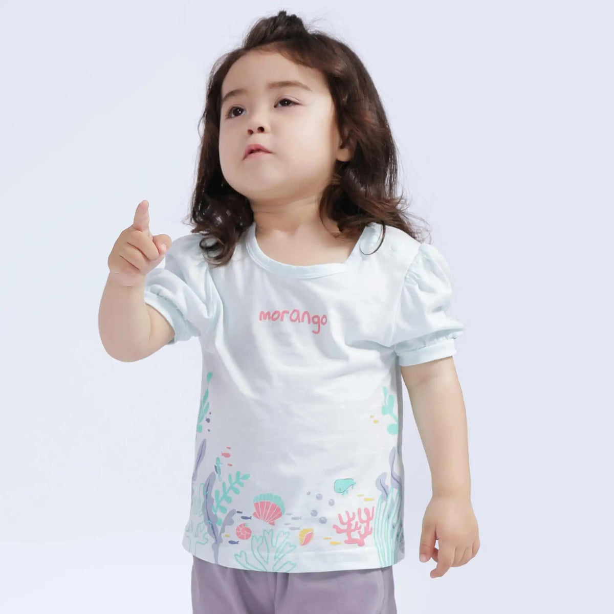 Printed Casual T.Shirt For Baby Girl 66 | 6-9M Light Blue 66 | 6-9M,31,54,13, Image