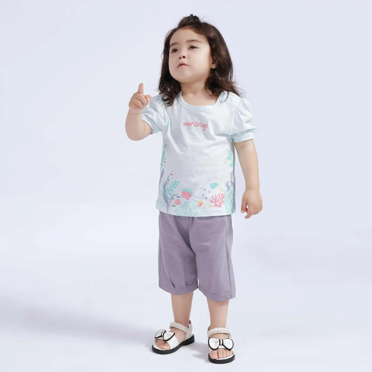 Printed Casual T.Shirt For Baby Girl 80 | 12-18M Light Blue 80 | 12-18M,35,58,14, Image