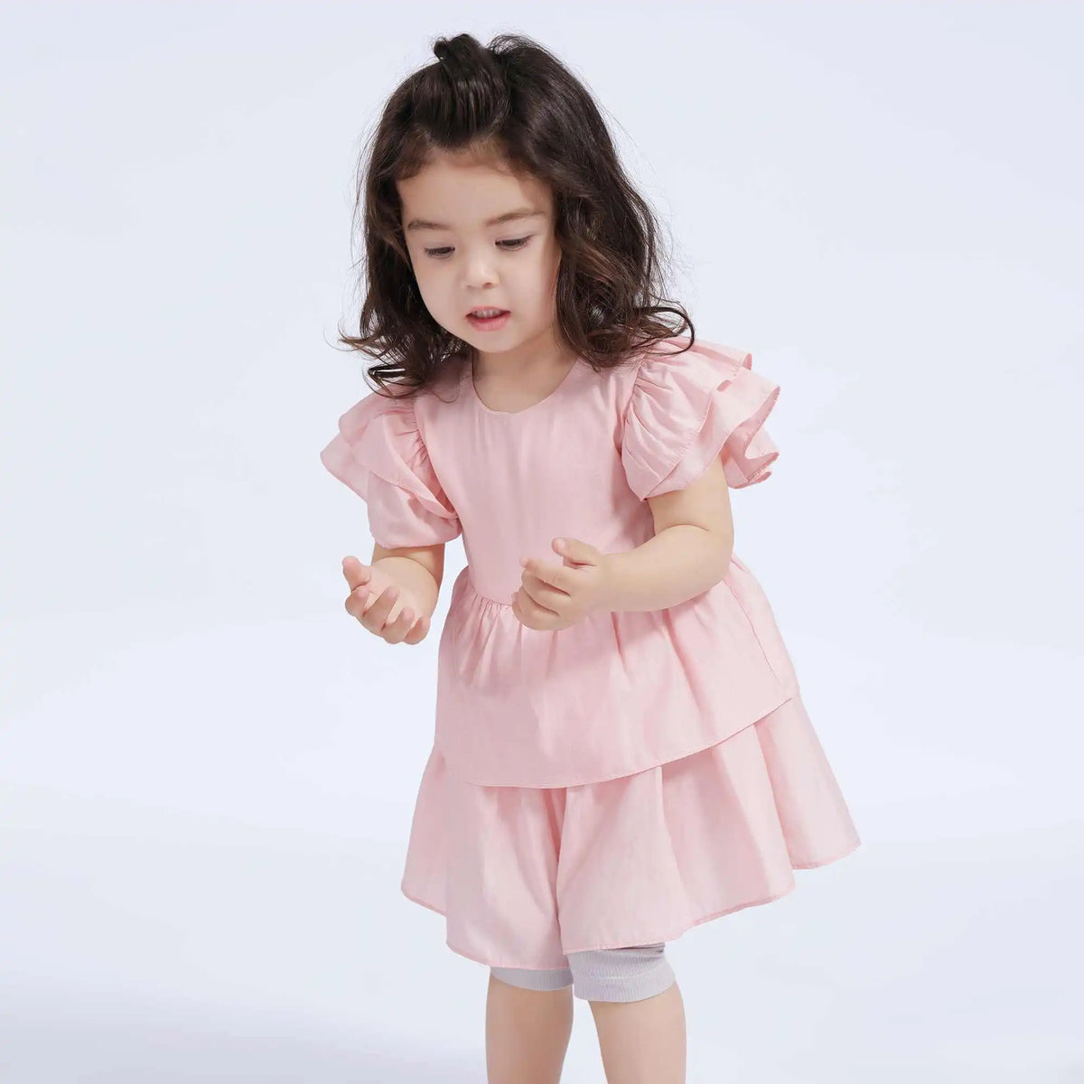 Plain Casual Dress For Baby Girl