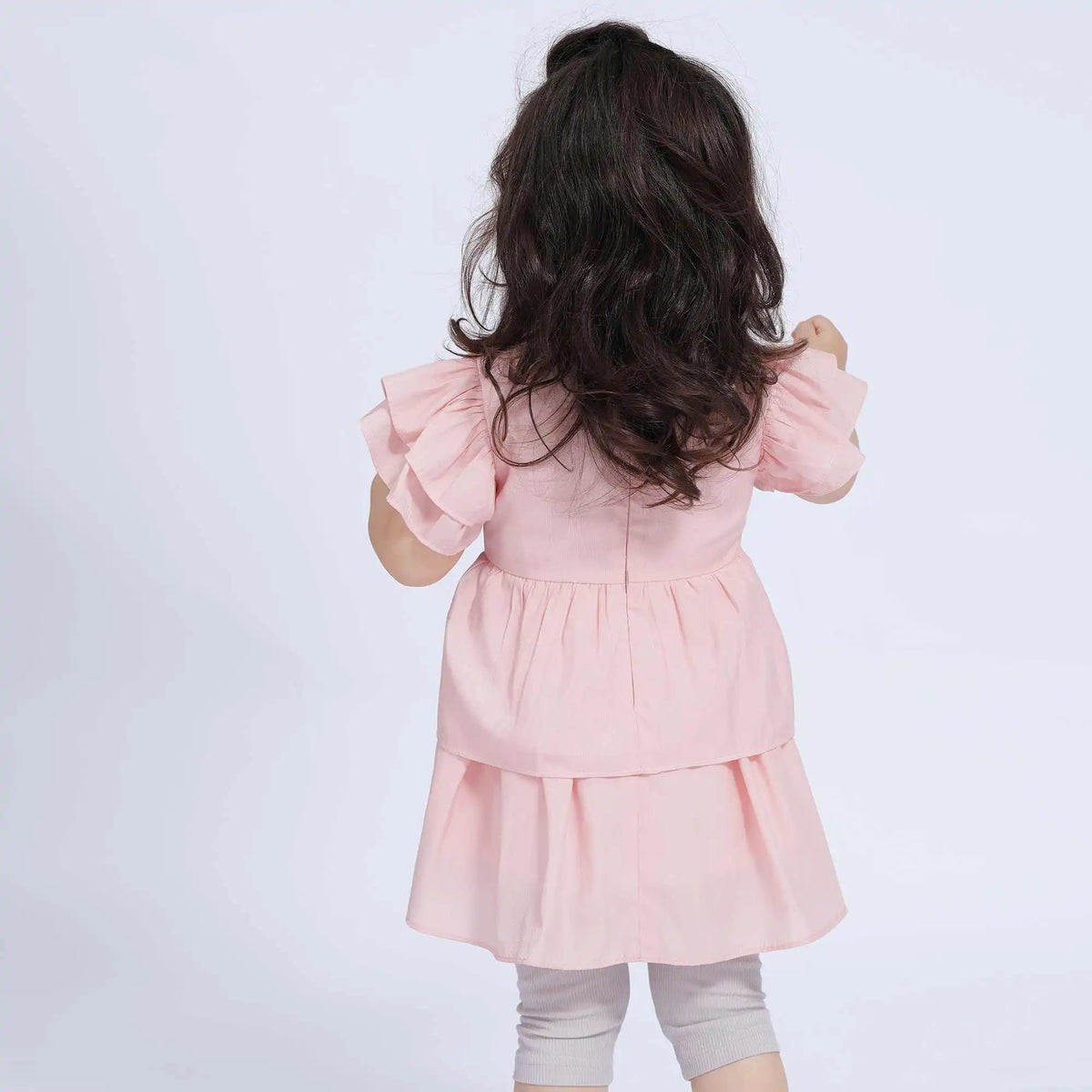 Plain Casual Dress For Baby Girl