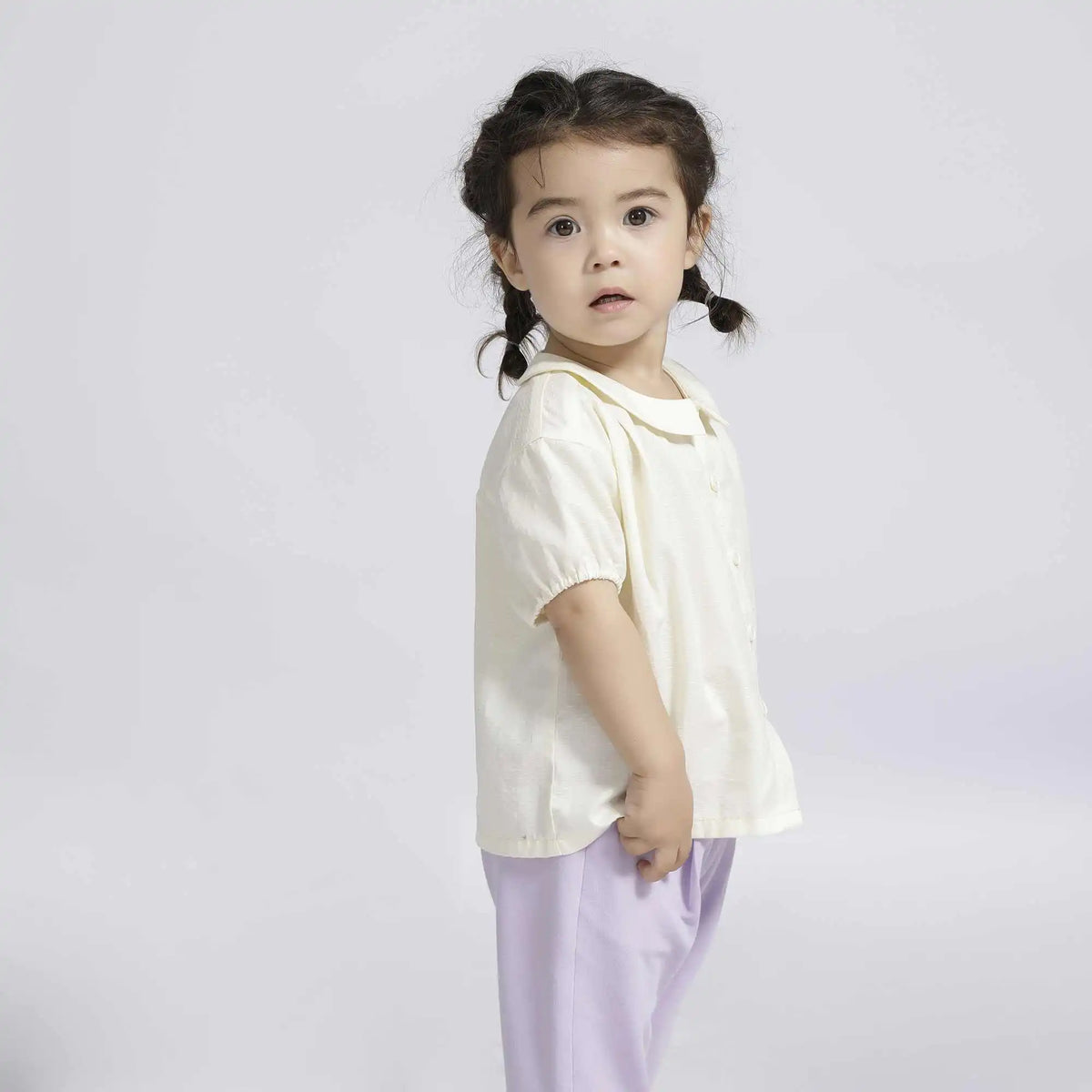 Jacquard Casual Shirt For Baby Girl 90 | 24M Light Yellow 90 | 24M,39,67.4,11.5, Image