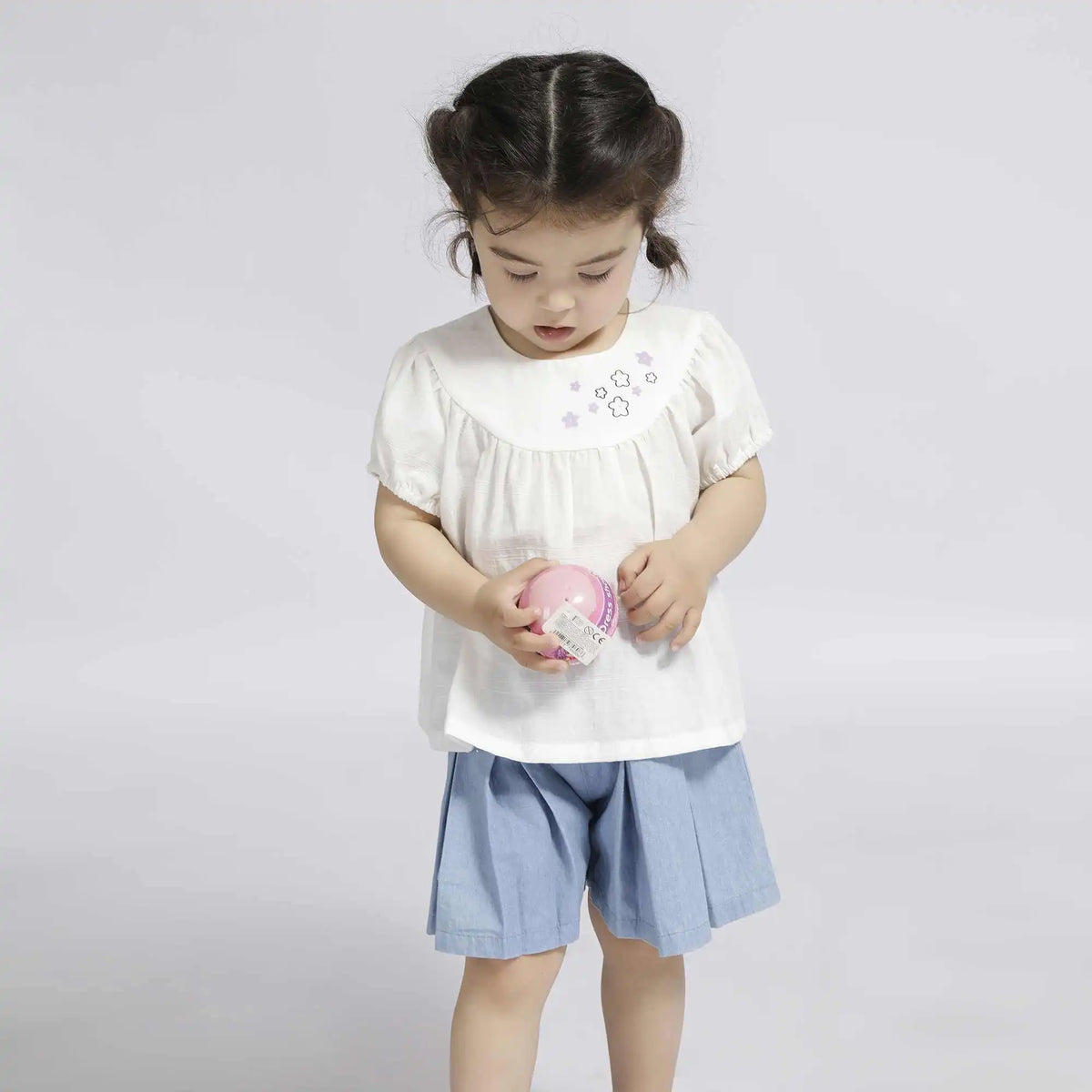 Floral Casual Blouse For Baby Girl 66 | 6-9M Off White 66 | 6-9M,32.5,54,10, Image