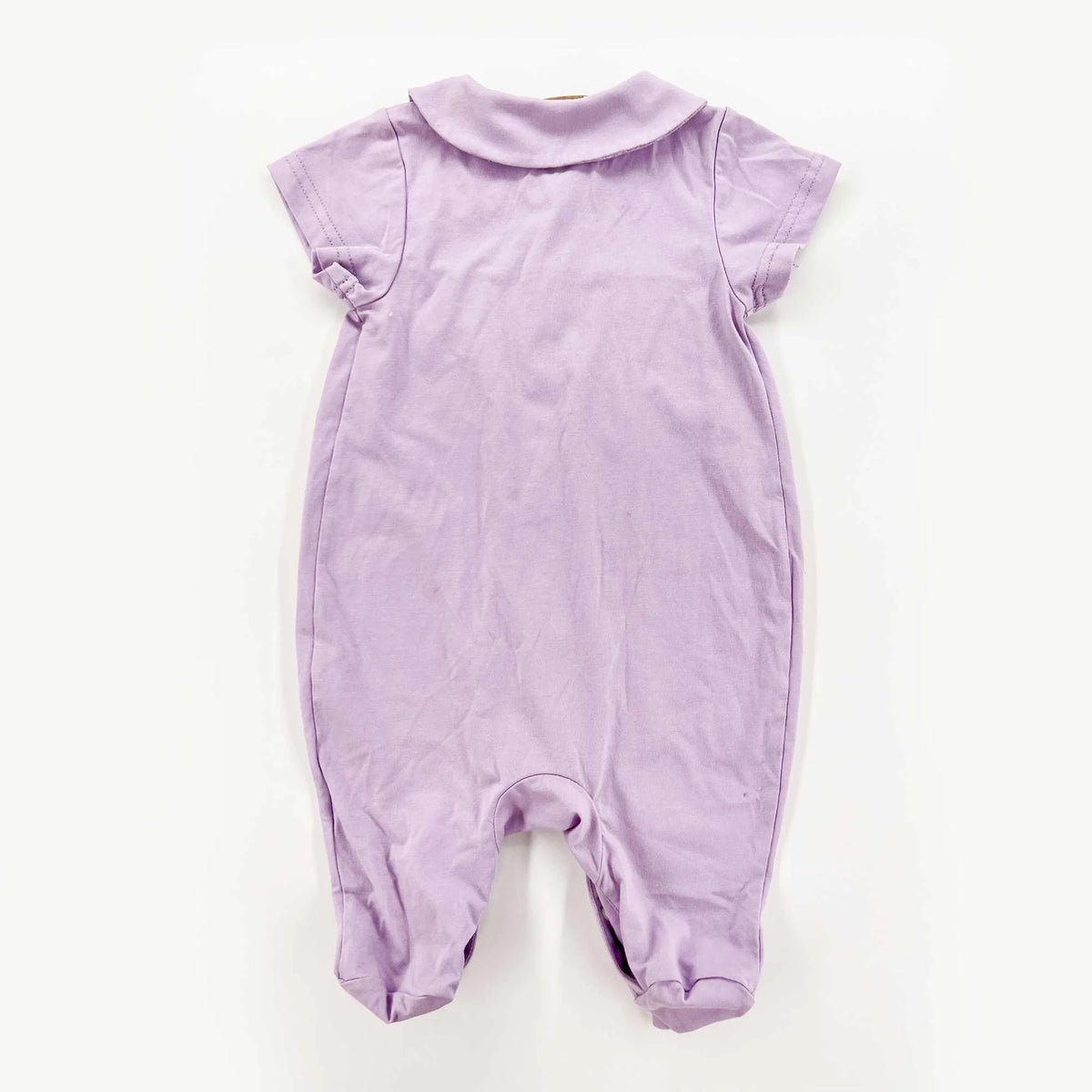 Plain Casual Romper For Baby Girl 59 | 3-6M Purple 59 | 3-6M,55,50,21,,,60 Image