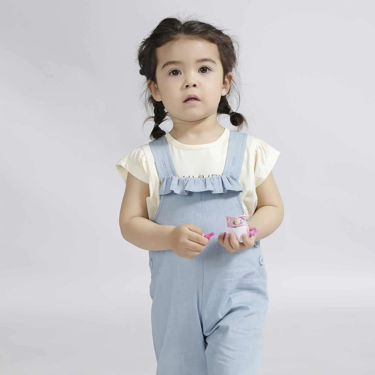 Floral Casual T.Shirt For Baby Girl 66 | 6-9M Light Beige 66 | 6-9M,32.5,57.6,6, Image