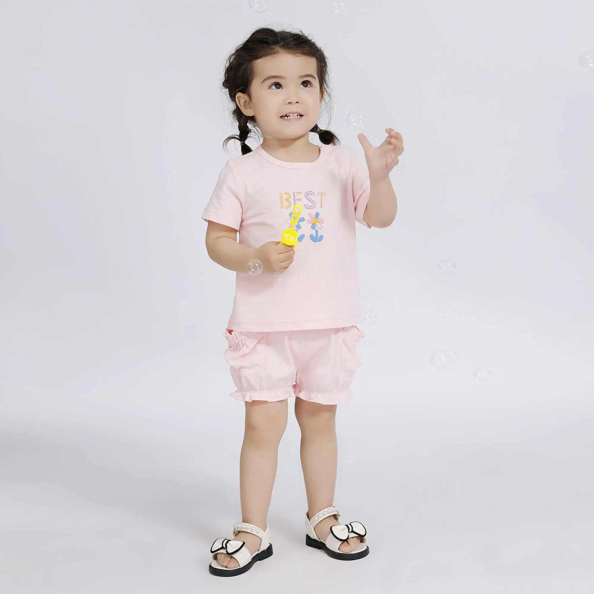 Floral Sport T.Shirt For Baby Girl 80 | 12-18M Pink 80 | 12-18M,35,58,11, Image