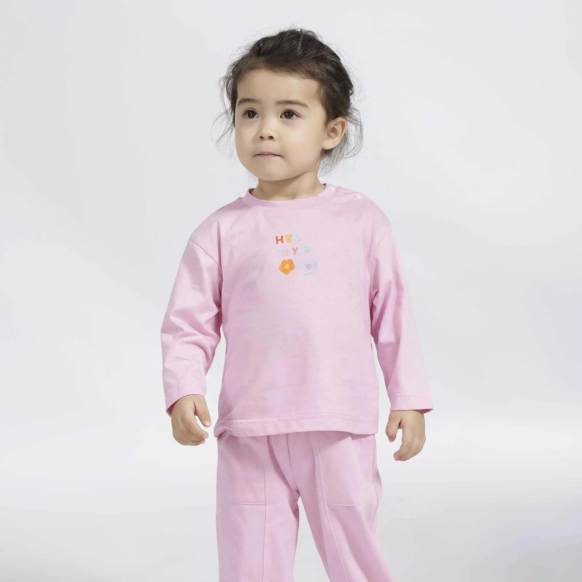 Floral Sport T.Shirt For Baby Girl 66 | 6-9M Pink 66 | 6-9M,32,57.6,22, Image