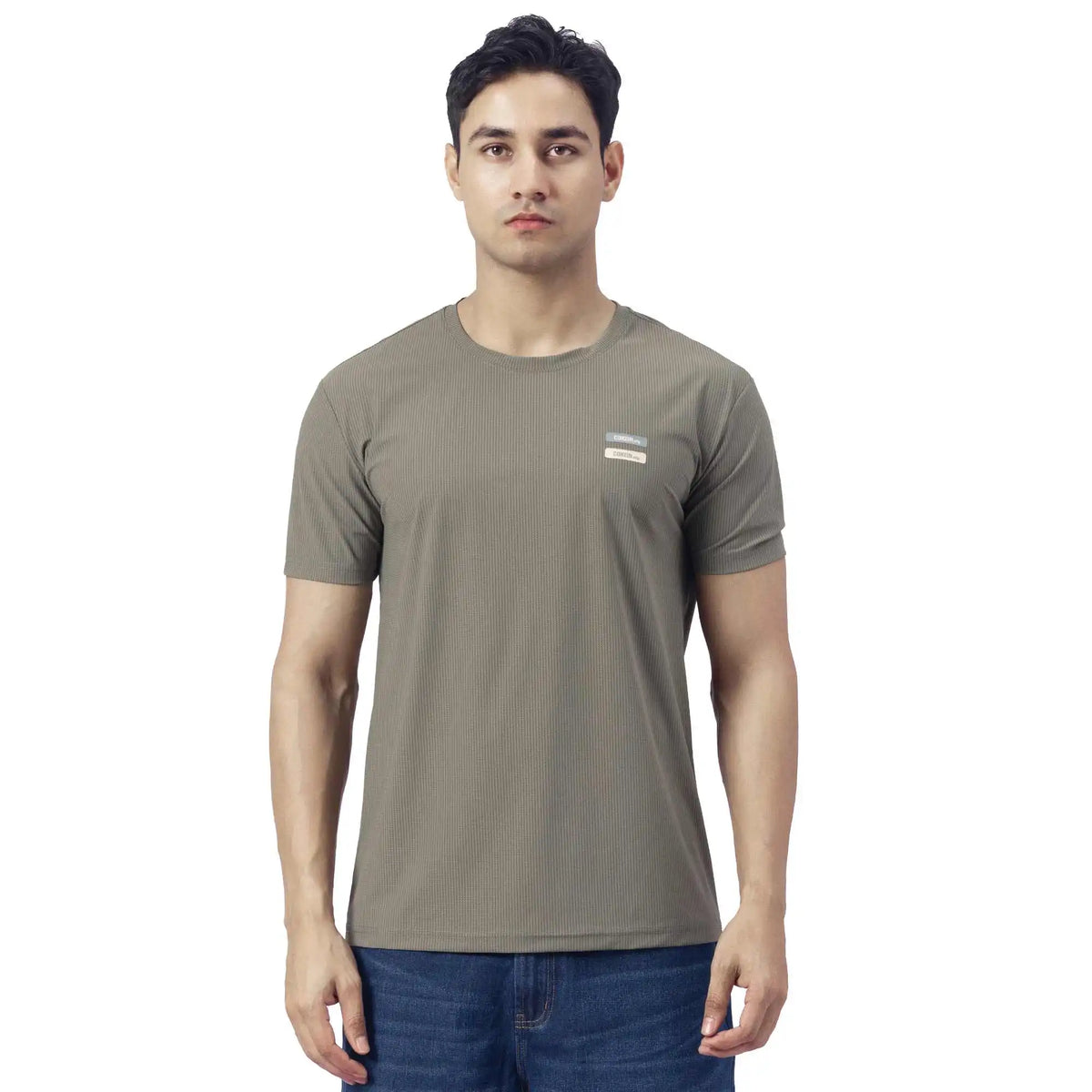 Badge Causal T.Shirt For Men L Light Gray L,74.5,118,24, Image