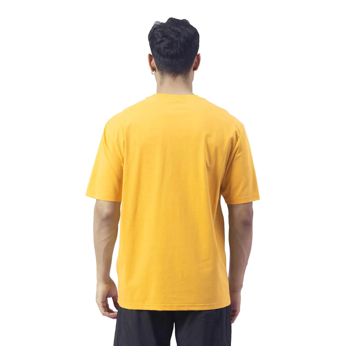 Printed Causal T.Shirt For Men M Yellow M,70,104,23.5, Image