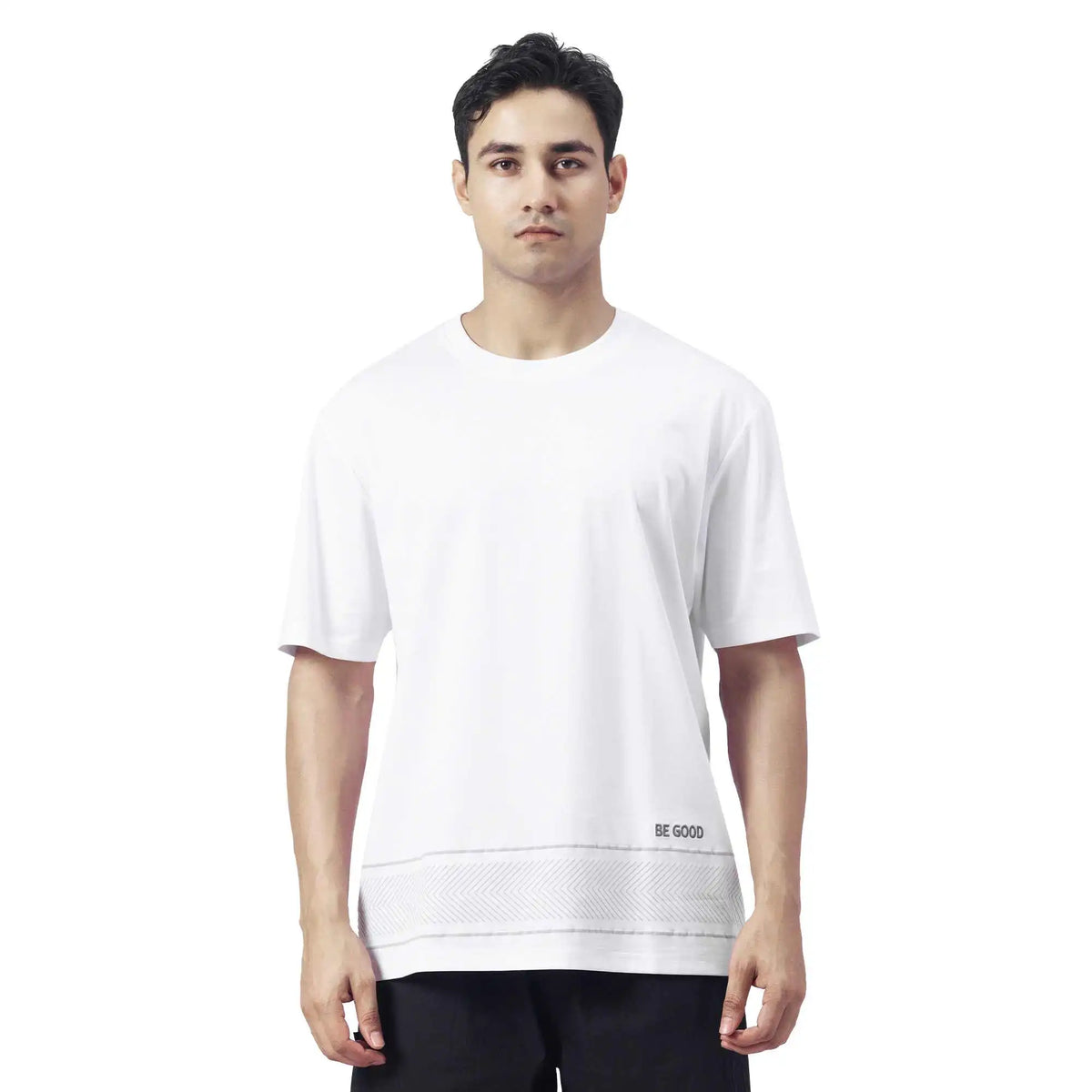 Printed Causal T.Shirt For Men L White L,72,108,24.5, Image