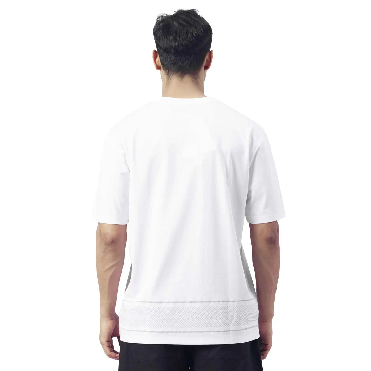 Printed Causal T.Shirt For Men 2XL White 2XL,76,116,26.5, Image