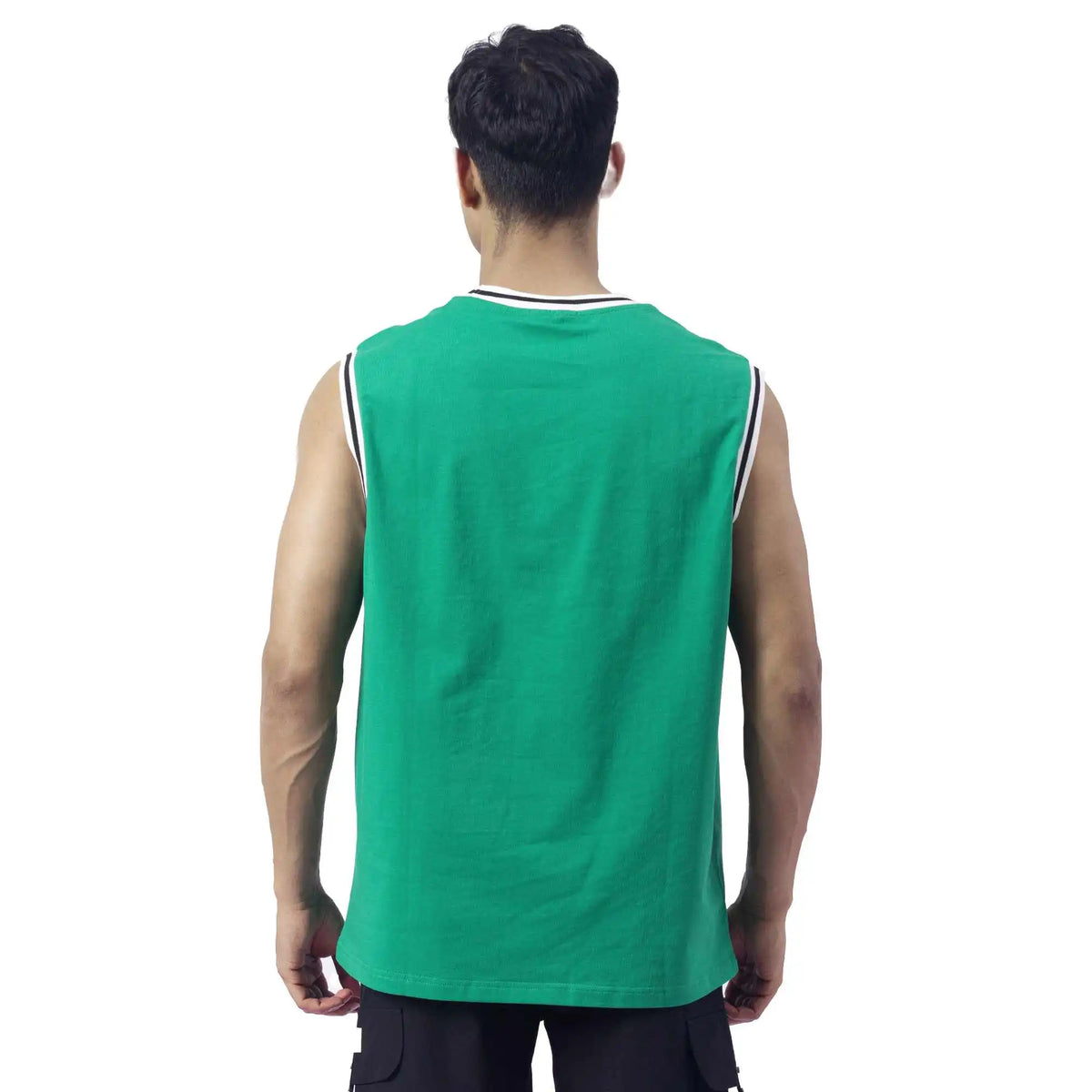 Printed Causal Vest For Men M Green M,73,112,, Image