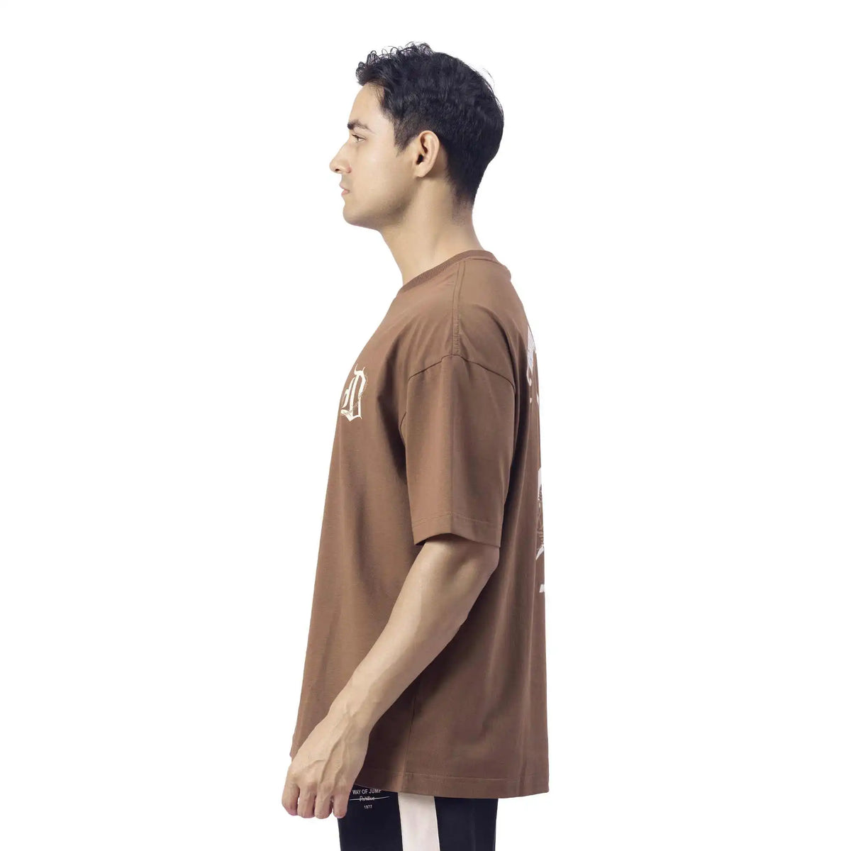 Printed Causal T.Shirt For Men L Brown L,75,120,22.5, Image