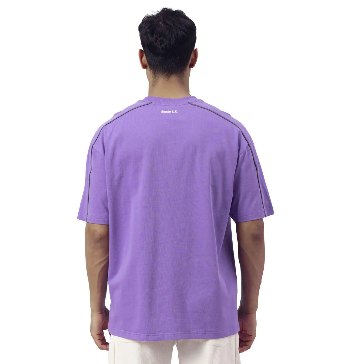 Printed Causal T.Shirt For Men M Purple M,74,116,22, Image