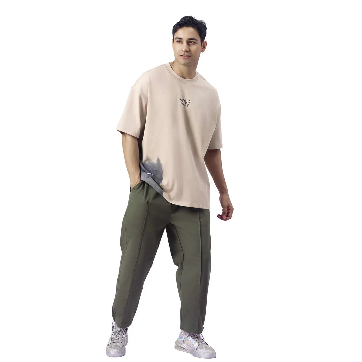 ankle tied causal pants for men image