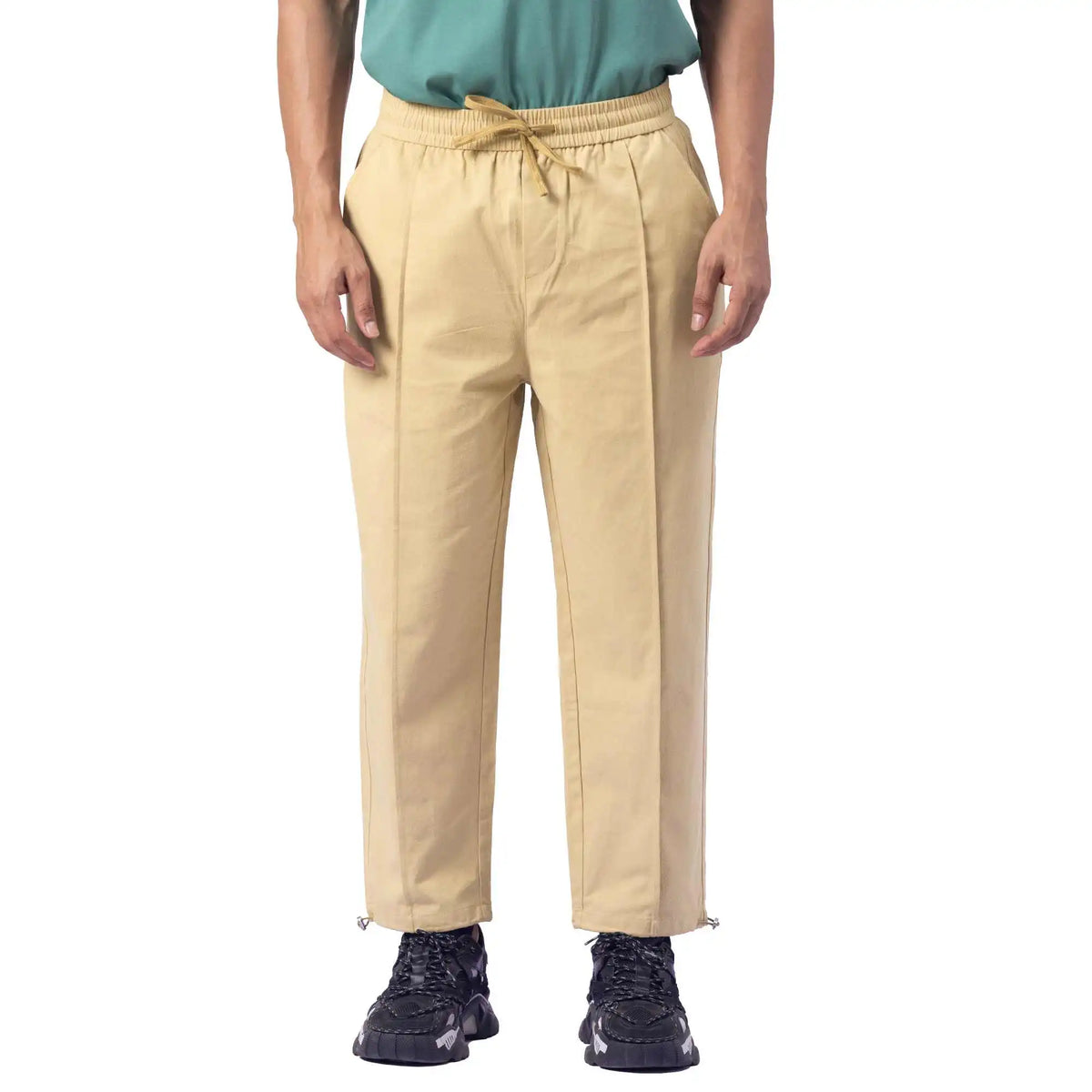 ankle tied causal pants for men image