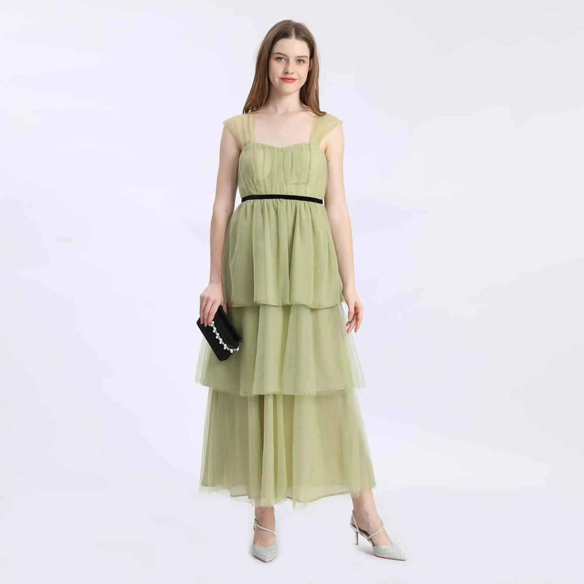 Layered Evening Dress For Women