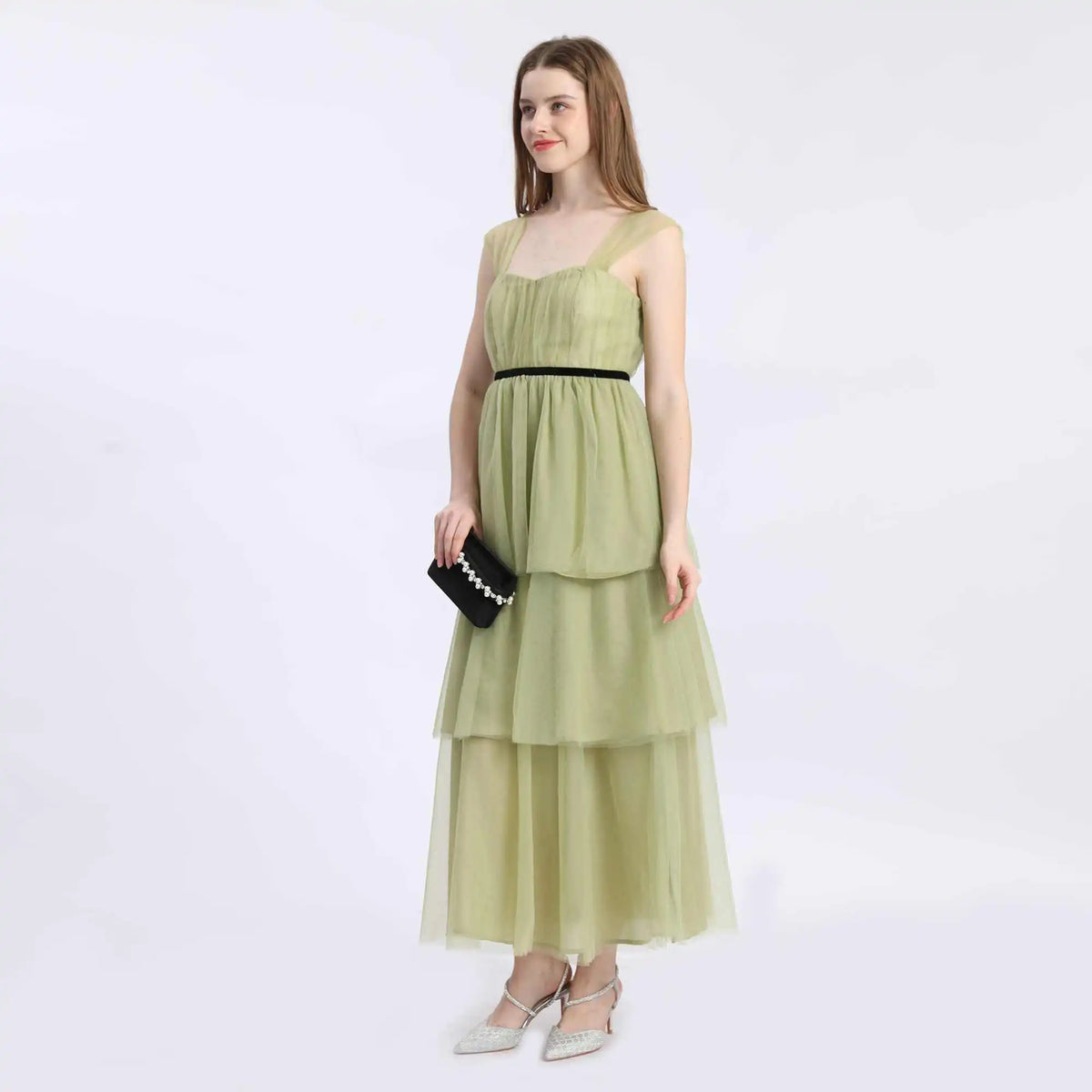 Layered Evening Dress For Women