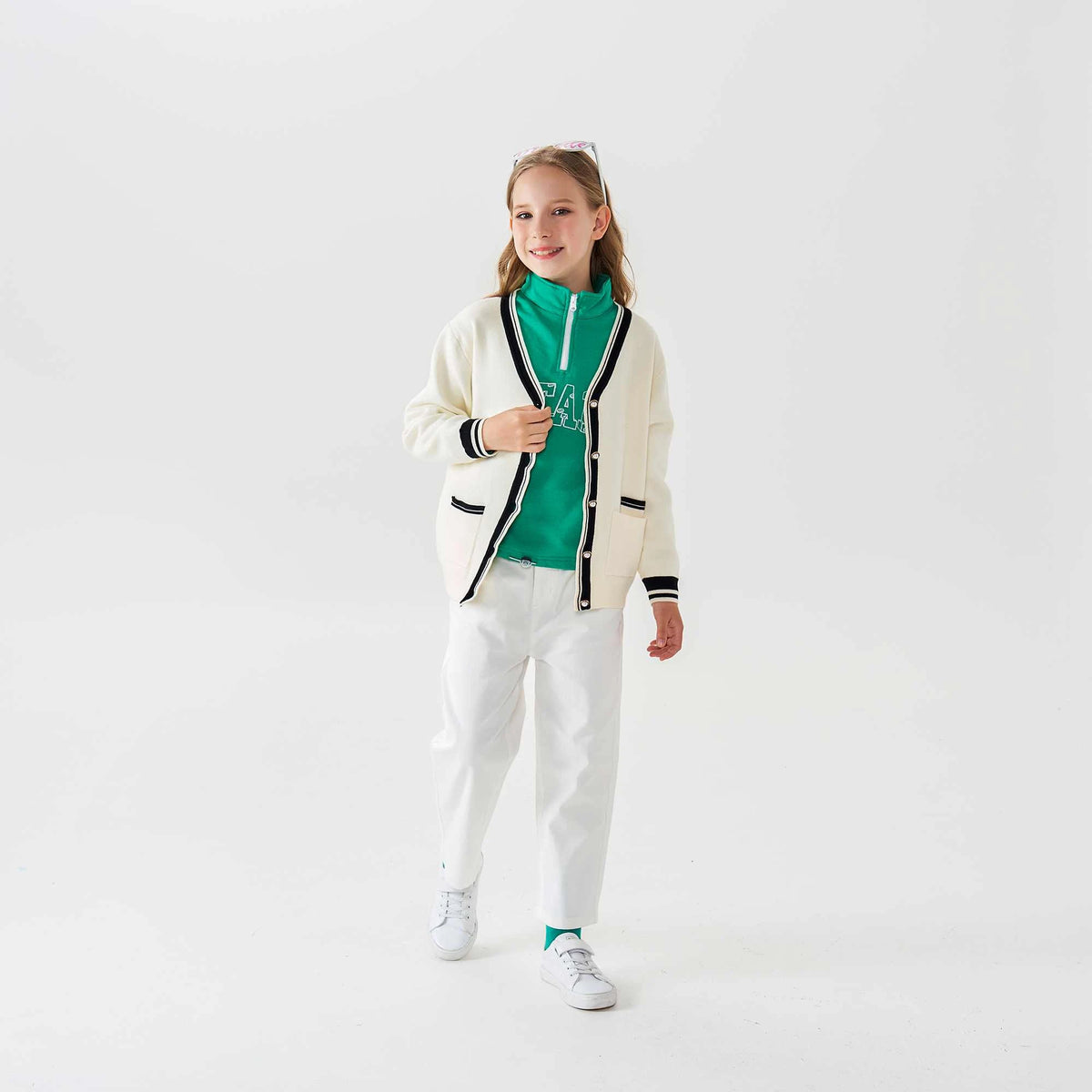 Prominent Print Fashion Jacket For Girls