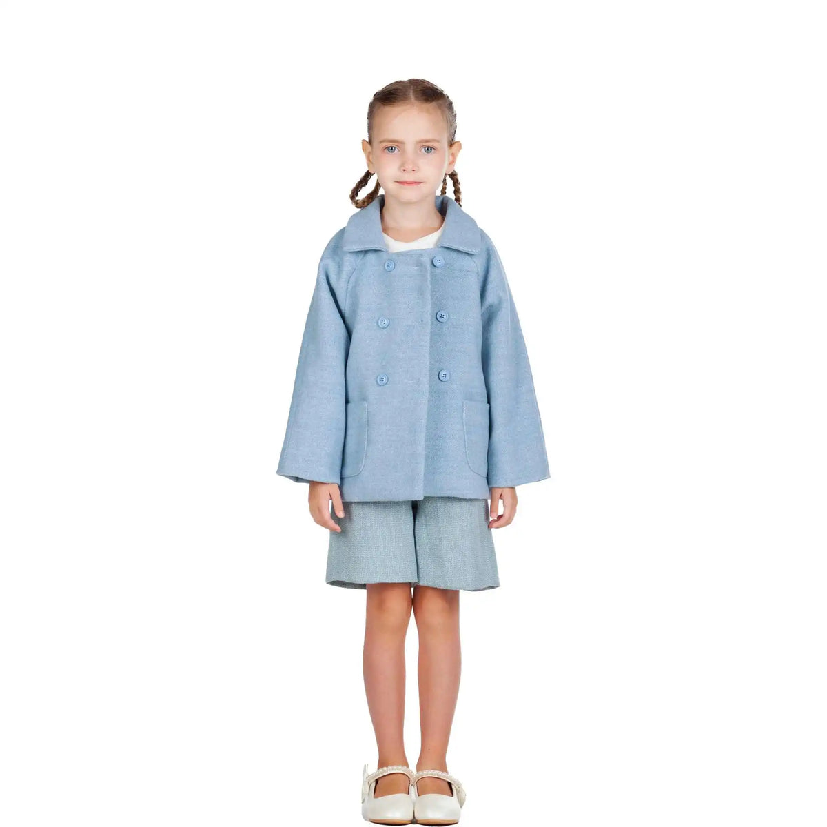 Solid Elegant Jacket For Girls