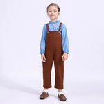 بلوزة بنمط الزهور بياقة بيتر بان واكمام طويلة بكشكشات للبنات