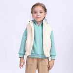 Plain Casual Waistcoat For Girls