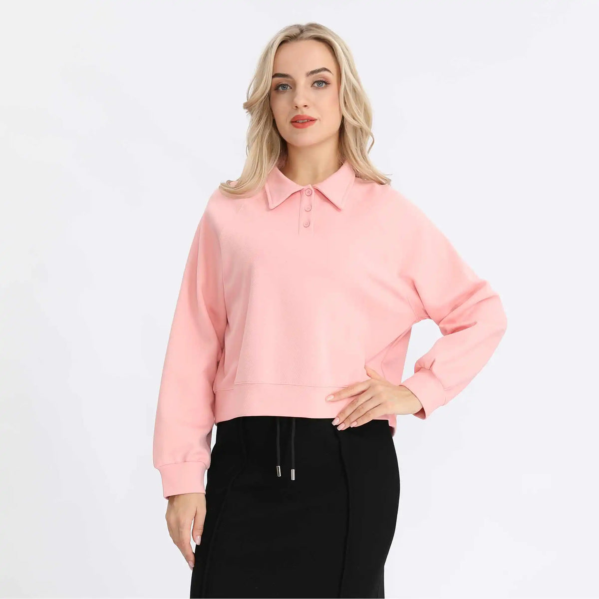 Plain Fashion Pullover For Women Image