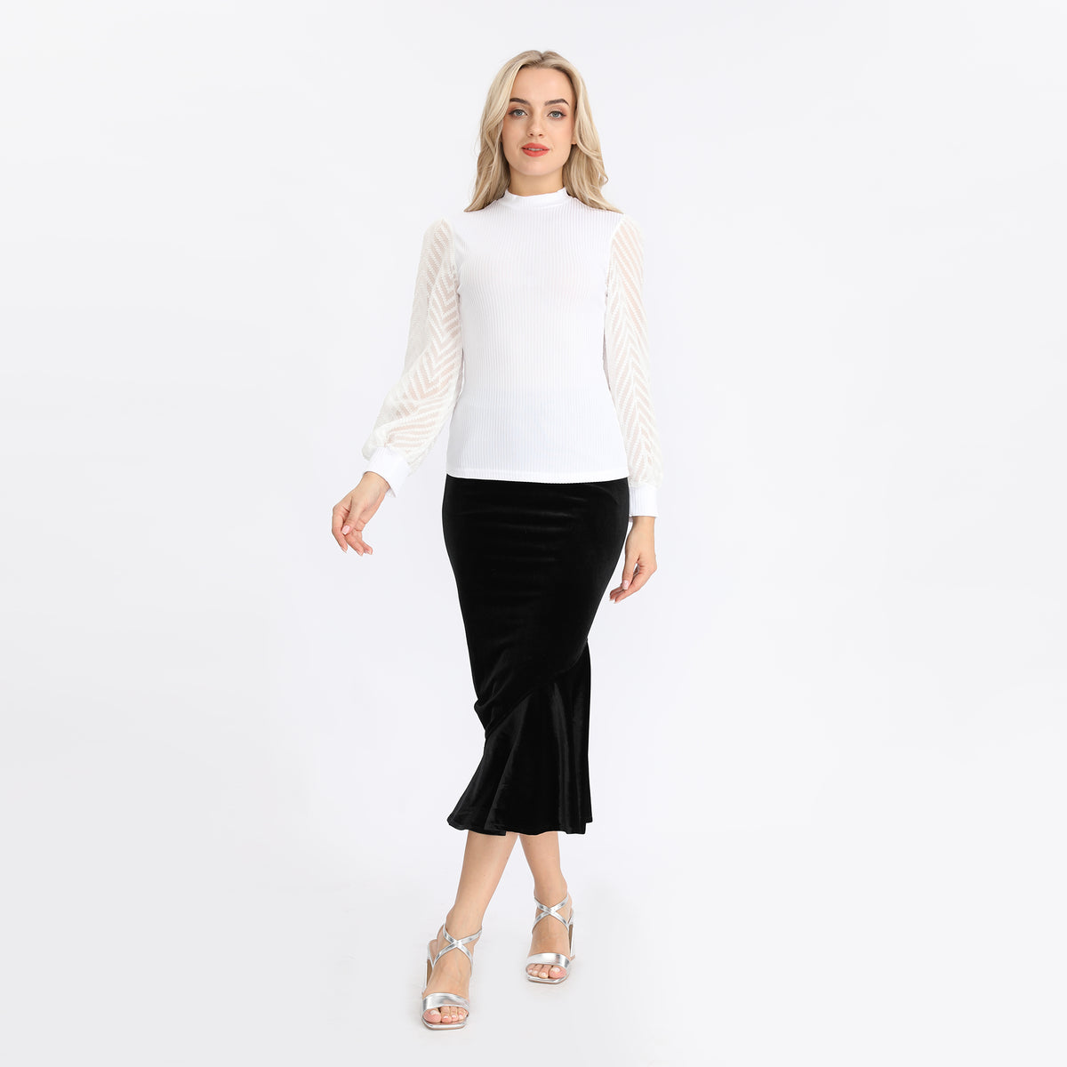 Plain Fashion Blouse For Women