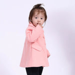 Plain Casual Jacket for Babies Girls