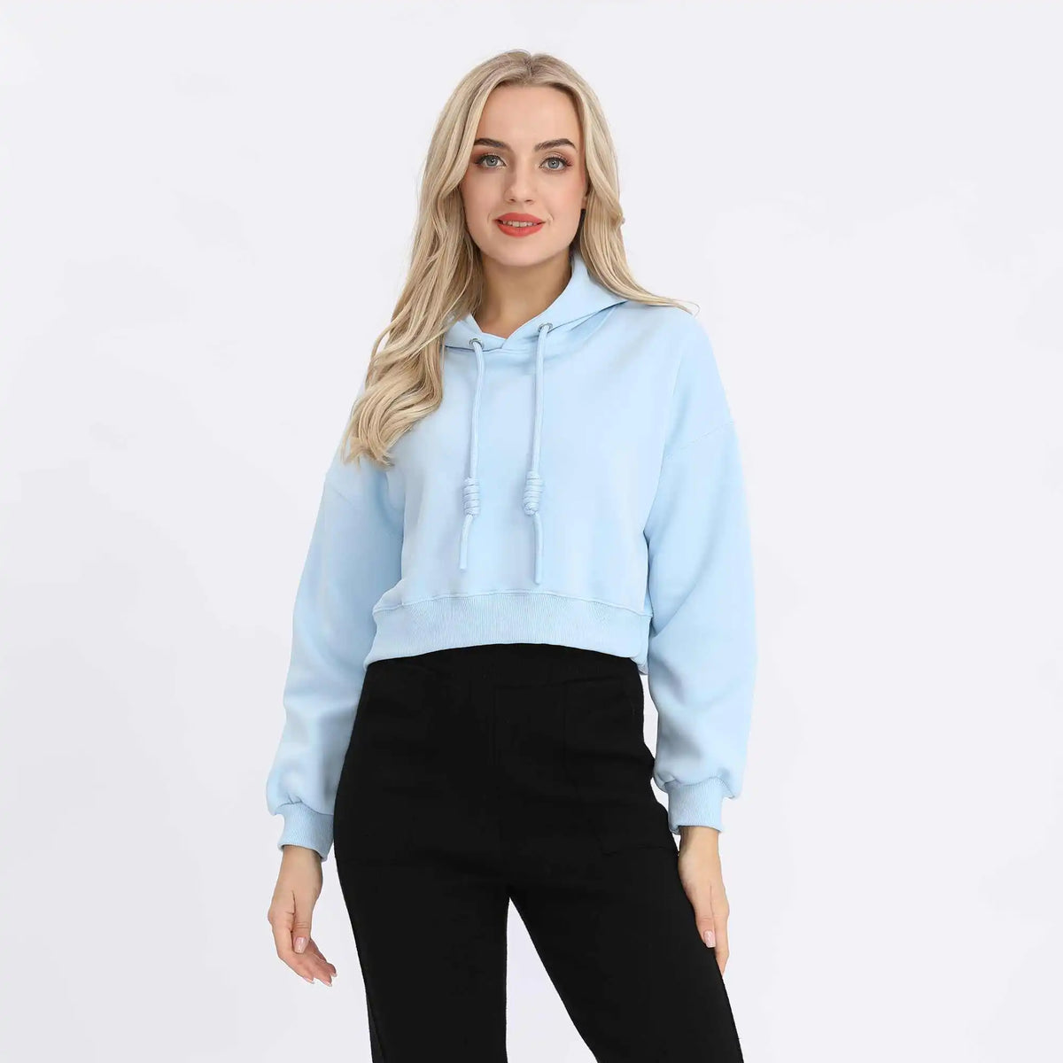 Plain Basic Pullover For Women