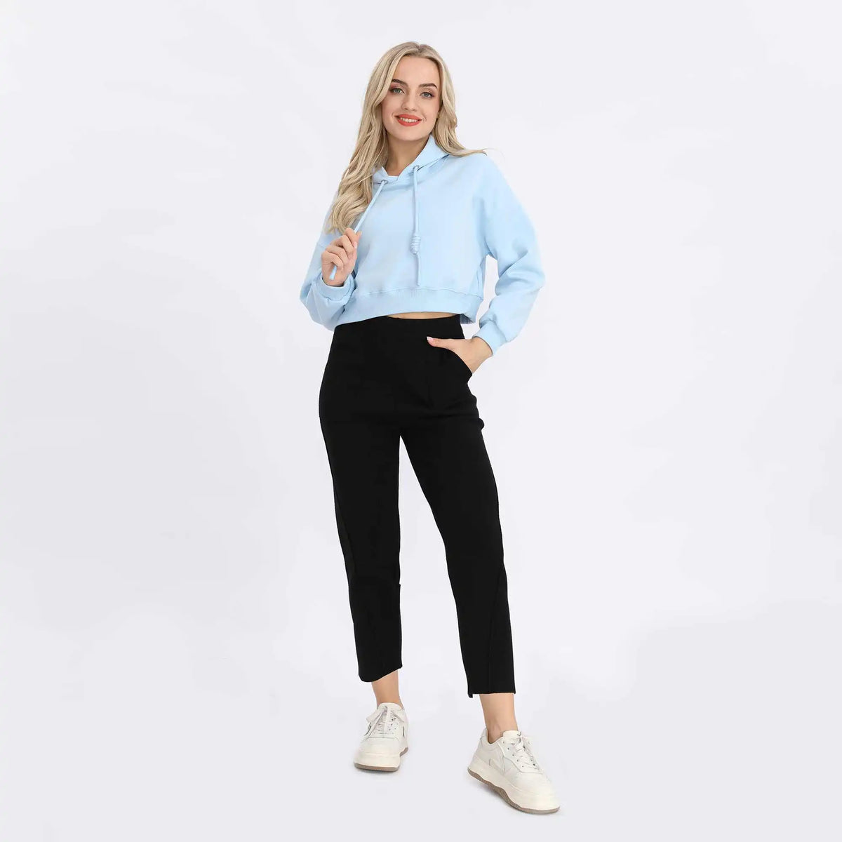Plain Basic Pullover For Women