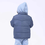 جاكيت مبطن بجيوب وغطاء رأس للمواليد الأولاد