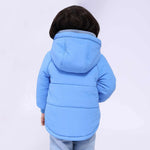 جاكيت مبطن بجيوب وغطاء رأس للمواليد الأولاد