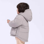 جاكيت مبطن بجيوب وغطاء رأس للمواليد الأولاد