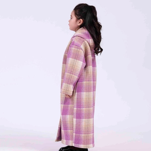 Checked Galabia Jacket For Girls