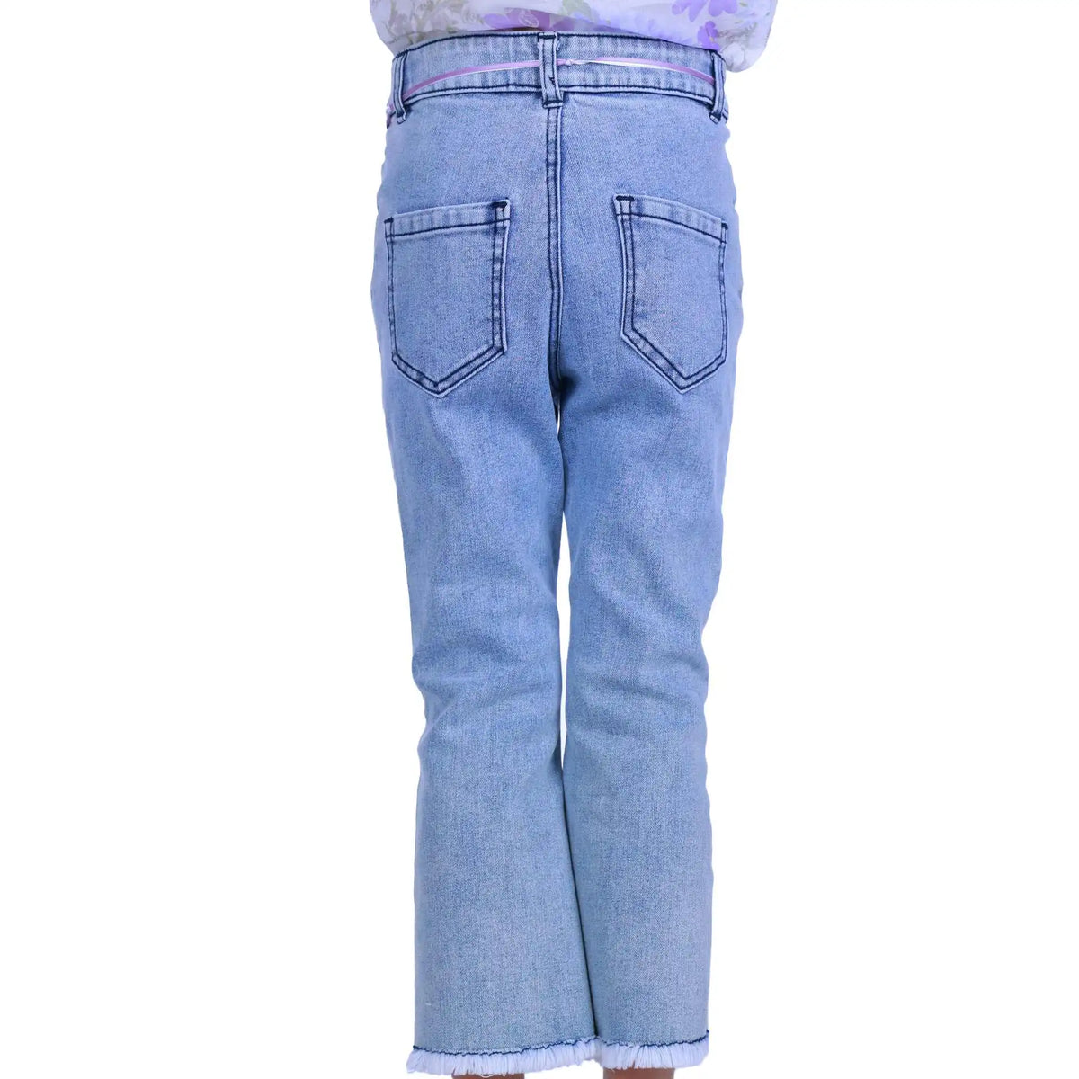 Bell-Bottom Elegant Pants For Girls 120 | 5-6Y Light Blue 120 | 5-6Y,64,59,41,66 Image