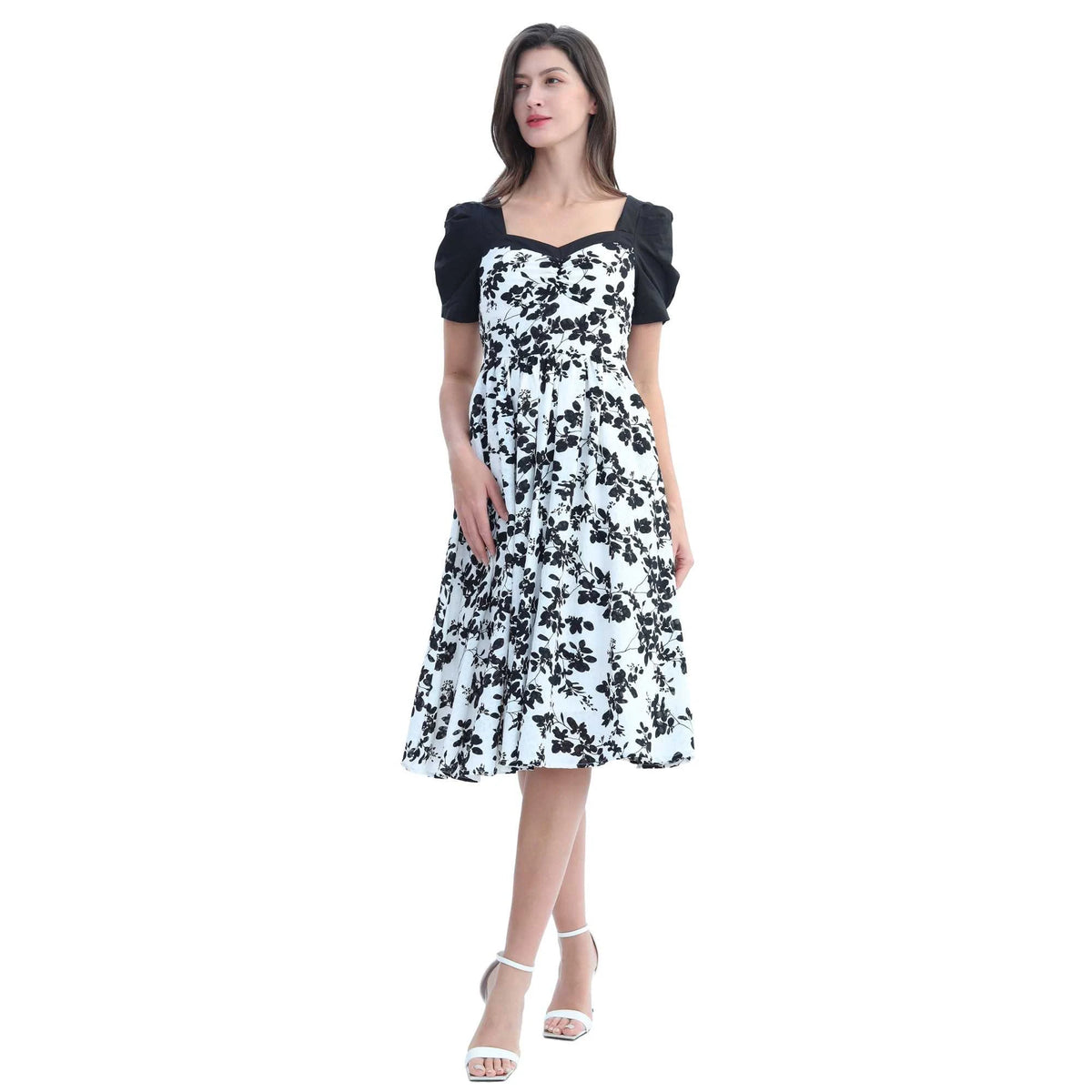 Leaves Elegant Dress For Women