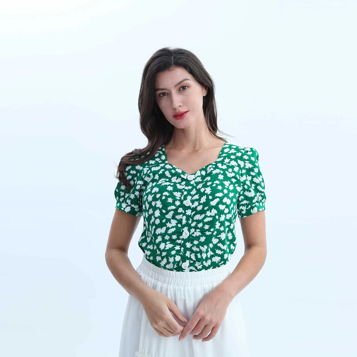 Printed Elegant Blouse For Women