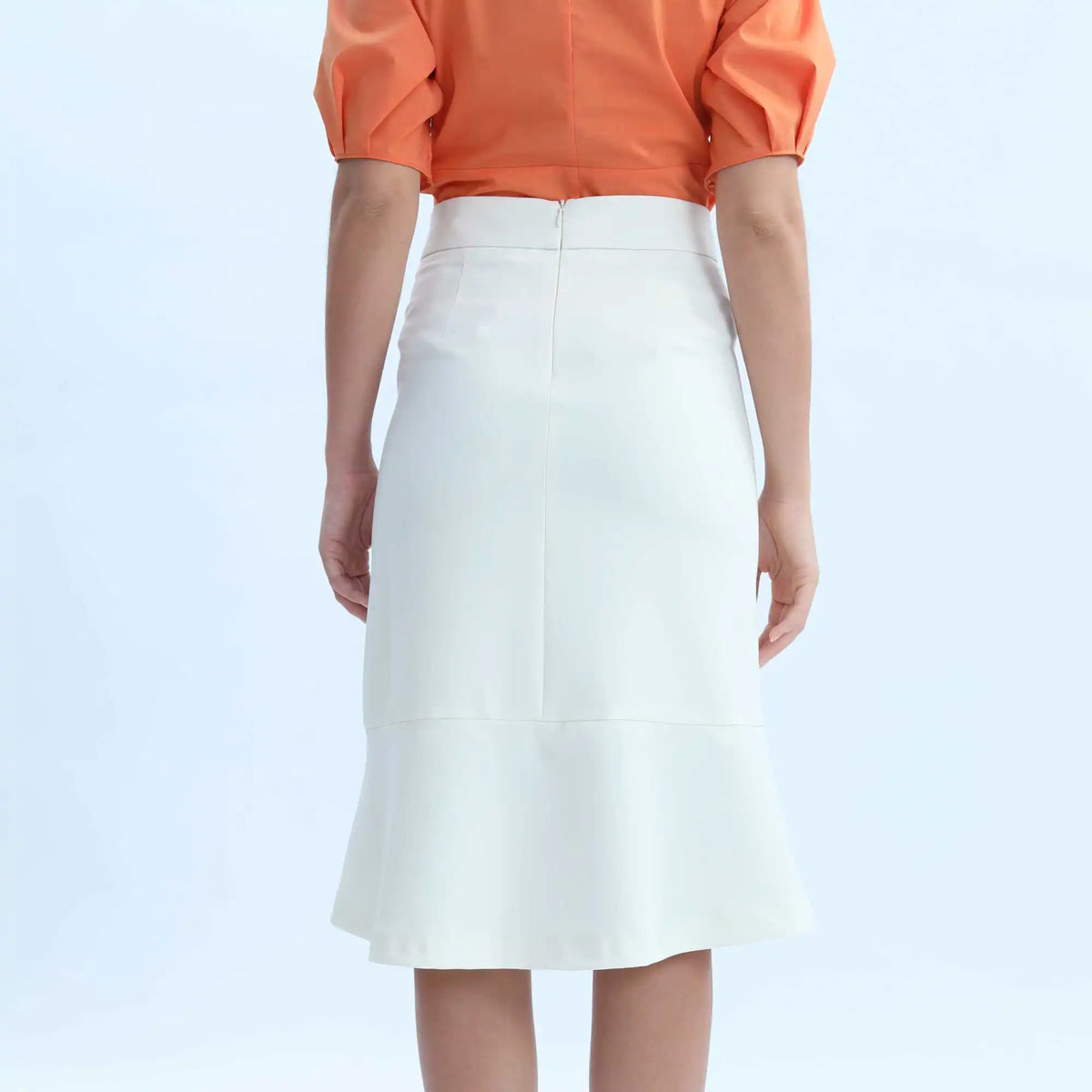 Fish Elegant Skirt For Women L Off White L,73,77,,99 Image