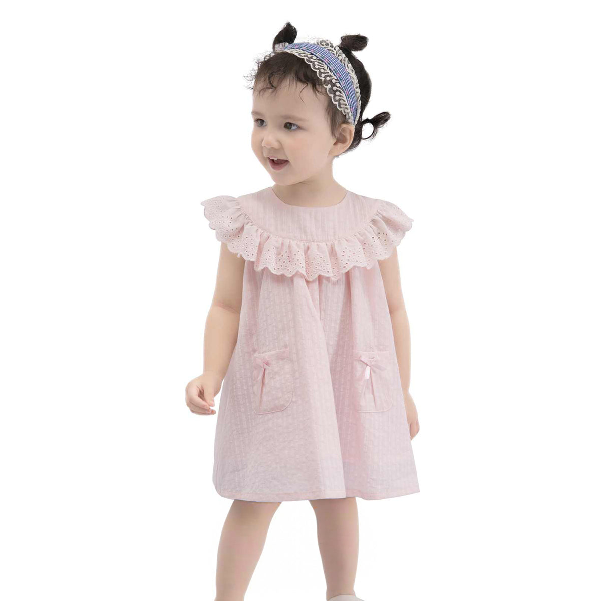 Plain Casual Dress For Baby Girl