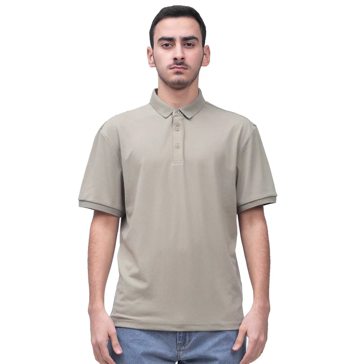 Plain Casual Polo Shirt For Men