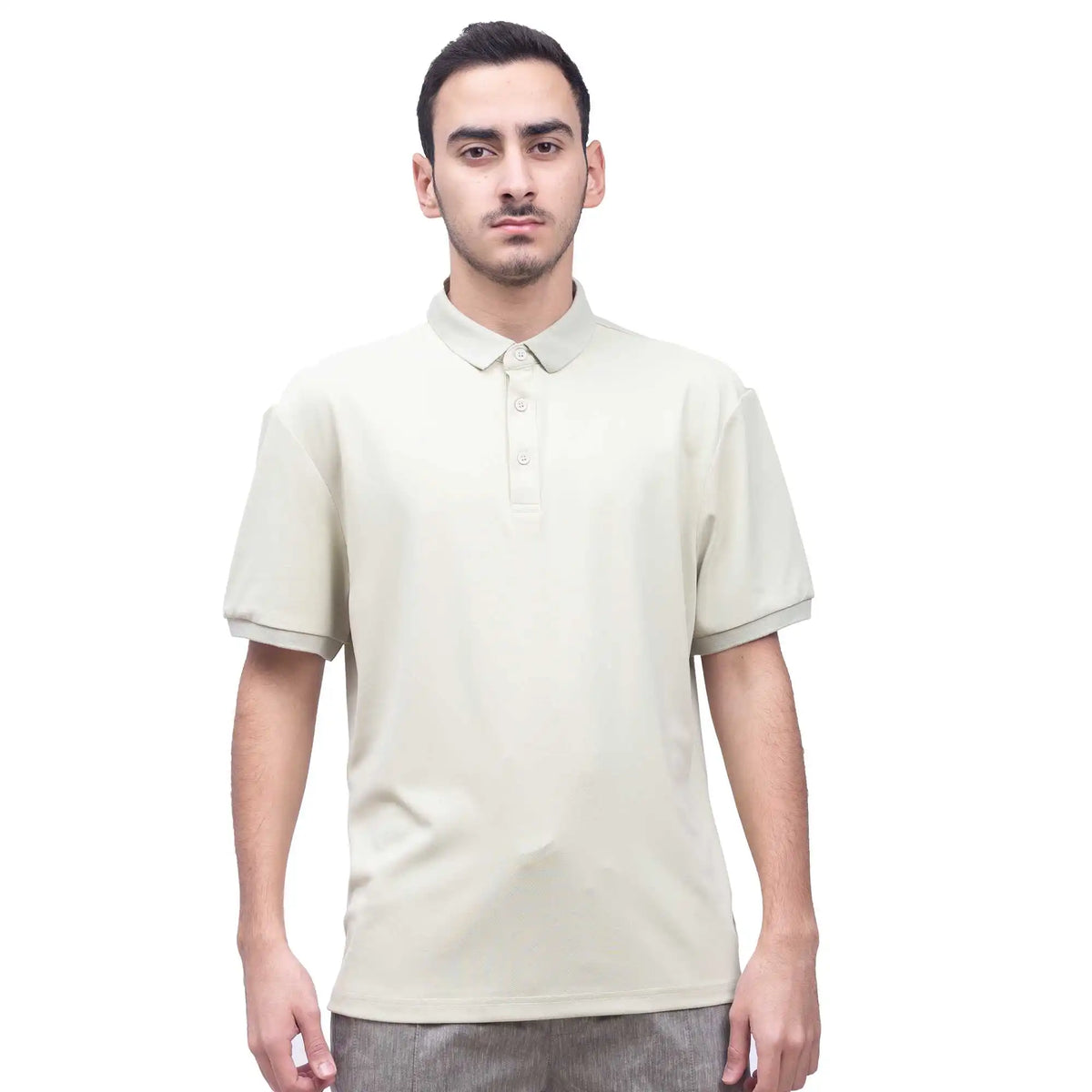 Plain Casual Polo Shirt For Men