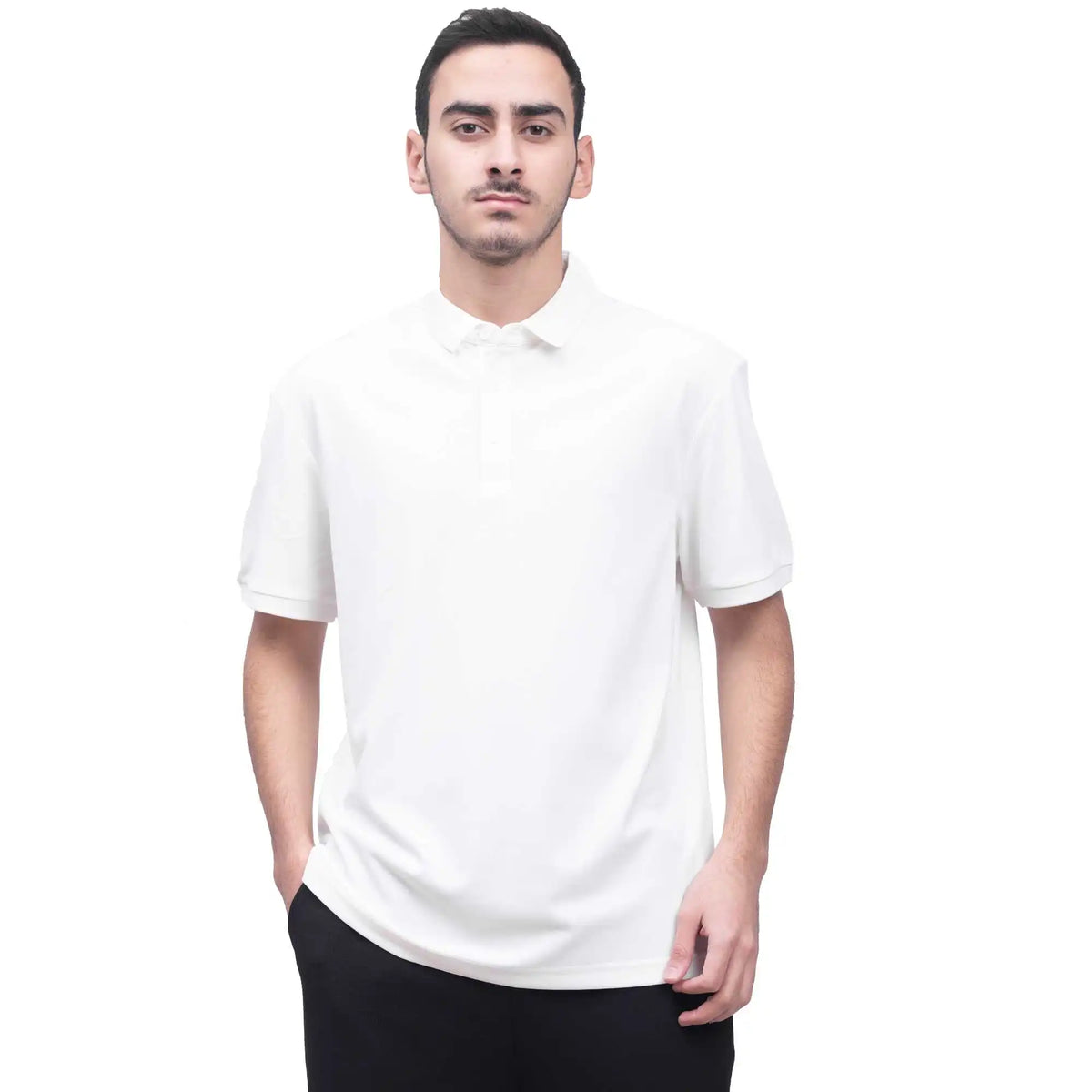 Plain Casual Polo Shirt For Men