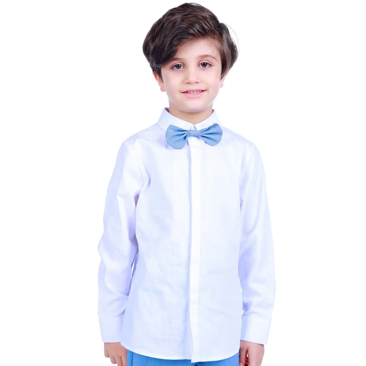 Plain Formal Shirt For Boys 100 | 3Y White 100 | 3Y,43,66,35, Image