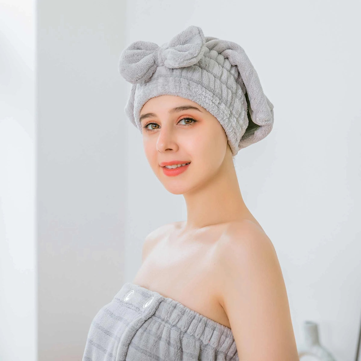 adult hair drying cap image