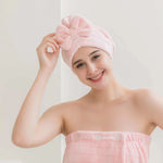 Adult Hair-Drying Cap Free Pink Image