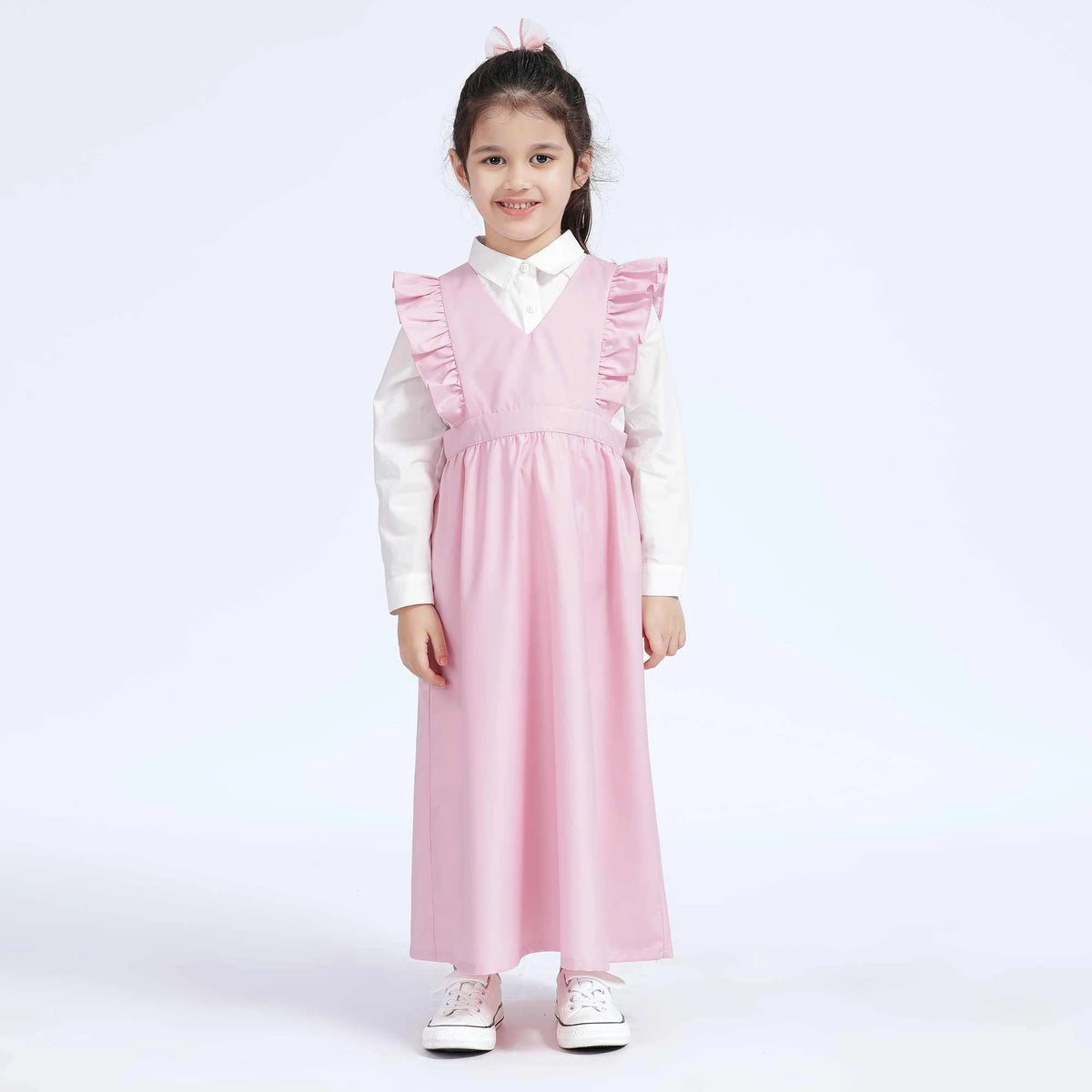 Plain Dress for Girls 38S | 6-7 Y Pink 38S | 6-7 Y,97,,5.2,61 Image