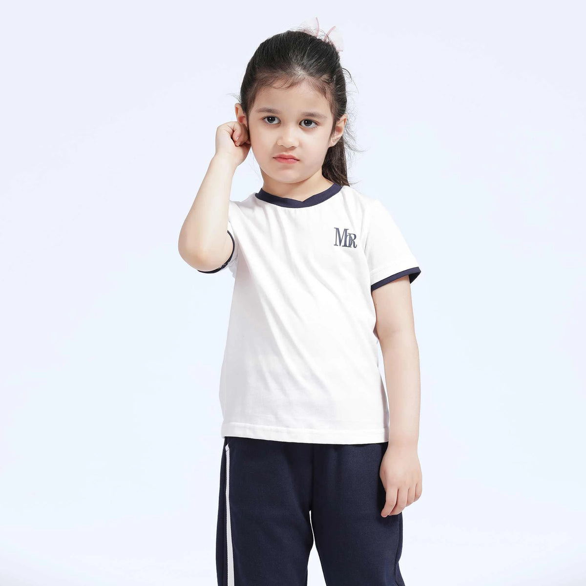 Printed T.Shirt for Girls 1 | 4-5 Y White 1 | 4-5 Y,39.5,59,11.2, Image