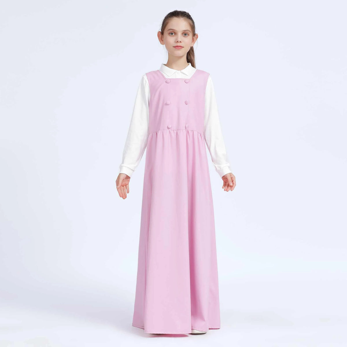 Plain Dress for Girls 44S | 9-10 Y Pink 44S | 9-10 Y,112,79,,78 Image