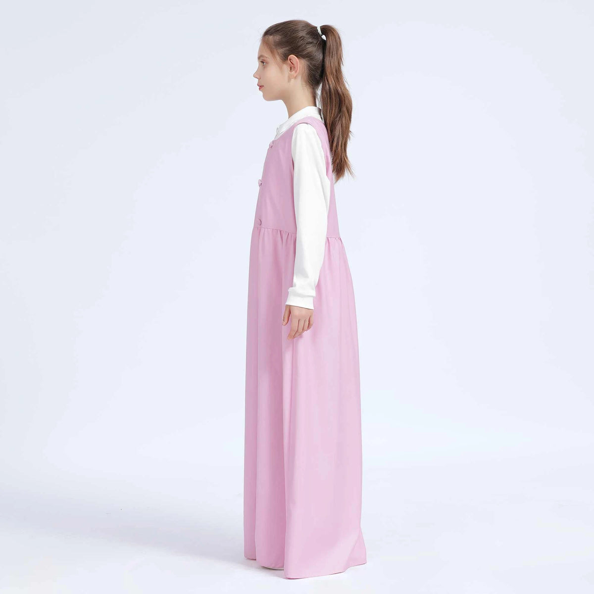 Plain Dress for Girls 44L | 9-10 Y Pink 44L | 9-10 Y,112,87,,86 Image