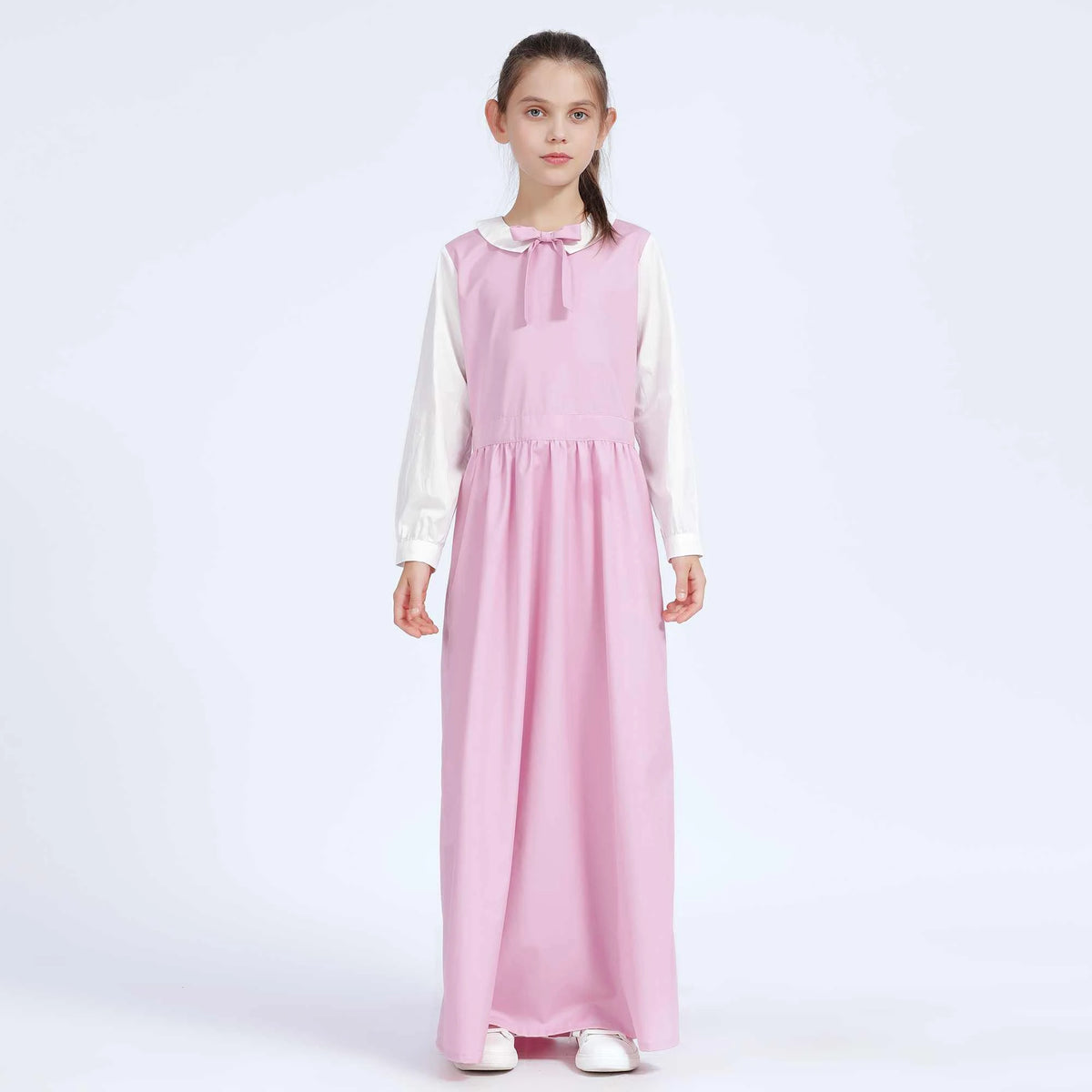 Color-Blocked Dress for Girls 44XL | 9-10 Y Pink 44XL | 9-10 Y,112,94,55.5,83 Image